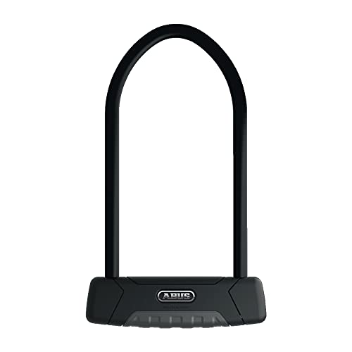 Abus Granit Plus 470 Lucchetto A U + Supporto Ush470 - Lucchetto Per Bicicletta Con Staffa Parabolica - Livello Di Sicurezza Abus 12 - Colore Nero