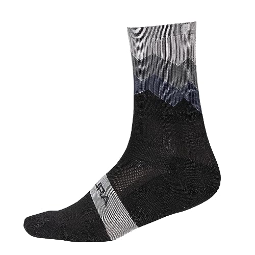 Endura Jagged Ciclismo Calzini Per Uomo, Black, S