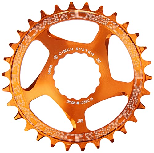 Race Face, Plateau Direct Mount-30T-Orange Unisex Adulto, Nero, 30T