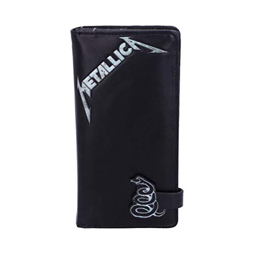 Nemesis Now Portafogli Con Licenza Ufficiale Metallica Black Album Goffrato Portafoglio, Ecopelle, 18,5 Cm