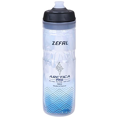 Zefal Arctica Pro - Borraccia Termica Bicicletta Blu 750 Ml - Borraccia Bici - Inodore E Impermeabile - Bottiglia Sportiva Senza Bpa