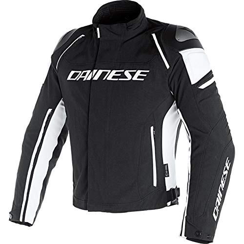 Dainese Racing 3 D-Dry Giacca Moto In Tessuto 50 Nero/Bianco