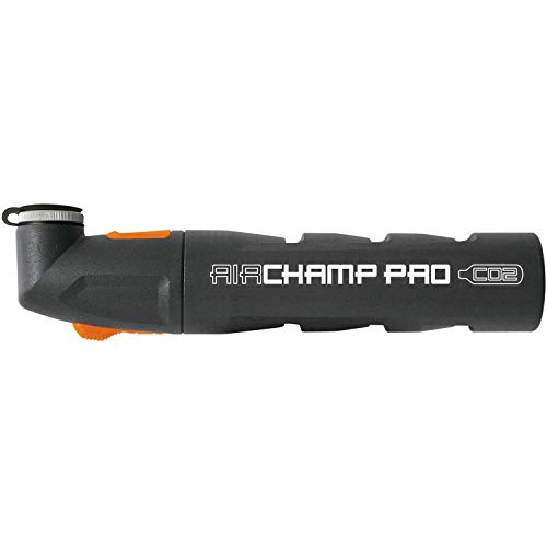 Sks, Nero, Germany Airchamp Pro Ogni Bicicletta (Pompa Per Bici, Per Cartucce Di Co2 Da 16G Con E Senza Filettatura, Attacco Valvola: Av, Sv, Dv, Incl