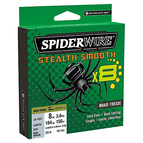 Spiderwire Tresse Stealth Smooth 8 Brins 150M Moss Green - 0,05Mm - 5,4Kg - 1515221