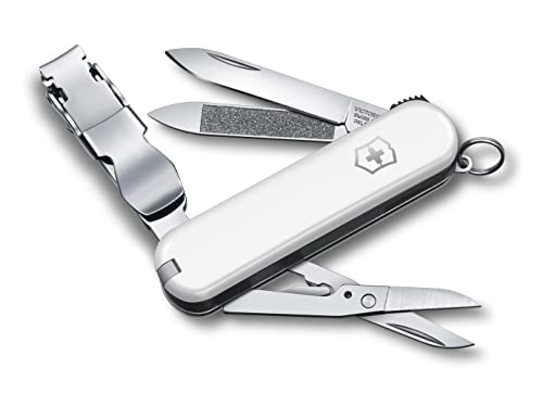 Victorinox Tagliaunghie Nailclip 580 (8 Funzioni, Lima Per Unghie, Raschietto Per Unghie), Bianco