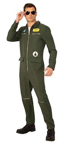 Bristol Novelty Af124Xl Navy Hotshot Costume Extra Large, Uomo, Verde