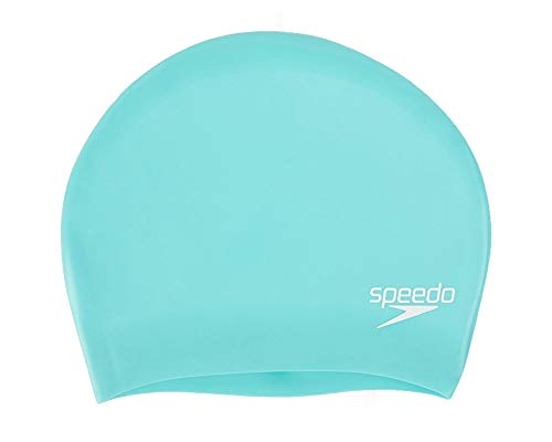 Speedo Unisex Adulto Long Hair Swimming Cap Green One Size Cuffia Da Nuoto, Spearmint, Taglia Unica