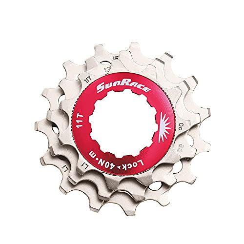 Sunrace, Ghiera R.Libera+3 Pignoni 12V Unisex Adulto, Silver, Taglia Unica