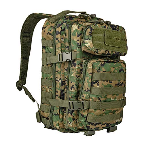 Mil-Tec Assault Pack, Root > Home Catalogue Périphériques Clavier Unisex Adulto, Digital Woodland, S