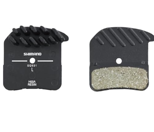 Shimano 4550170327453, Pastiglie H03A In Resina Saint/Zee/Deor Xt Unisex-Adult, Nero, Coppia