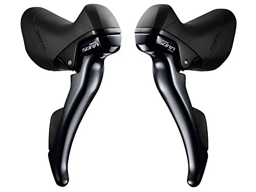Shimano Sora St-R3000/St-R3030 – Set Di Leve Cambio – 3 X 9 Velocità Grigio/Nero 2017