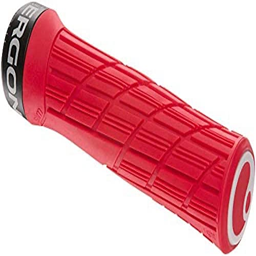 Ergon Grips Technical-Ge1 Evo Slim Risky Red (Rouge), Manubrio Per Bicicletta. Unisex Adulto, Rosso, Taglia Unica