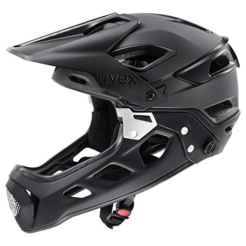 Uvex Jakkyl Hde 2.0 Boa, Casco Mtb Sicuro Unisex, Vestibilità Migliorata, Mentoniera Removibile, Black Matt, 52-57 Cm