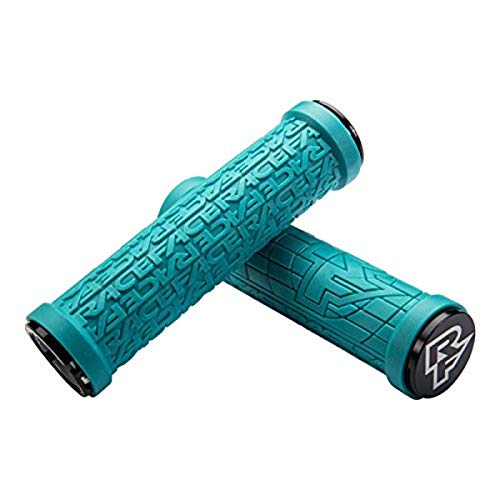 Race Face Manopole Antiscivolo Bloccabili, 30 Mm, Colore: Turchese, Ac990088 Unisex, Blu, 30Mm
