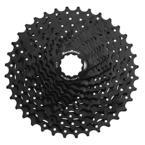 Sunrace Csms1, Cassetta Unisex -Adulto, Nero, 11-36 Tooth