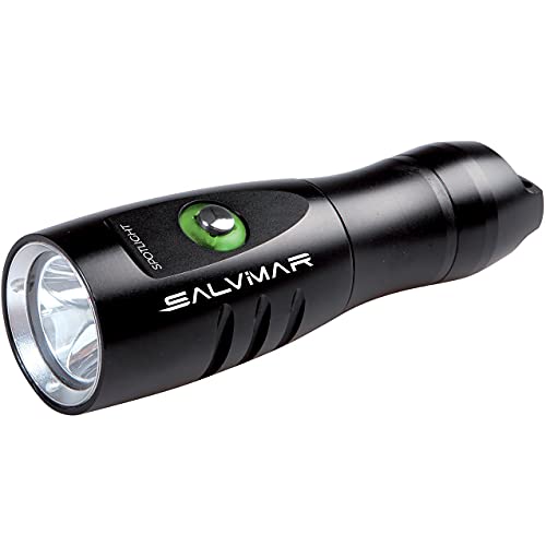 Salvimar Spotlight, Torcia Subacquea Unisex Adulto, Nero, Taglia Unica