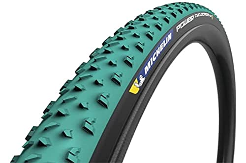 Michelin, Pneumatico Power Cyclocross Mud Tubelessready Nessun Genere, Nero/Verde, 700 X 33 (33-622)