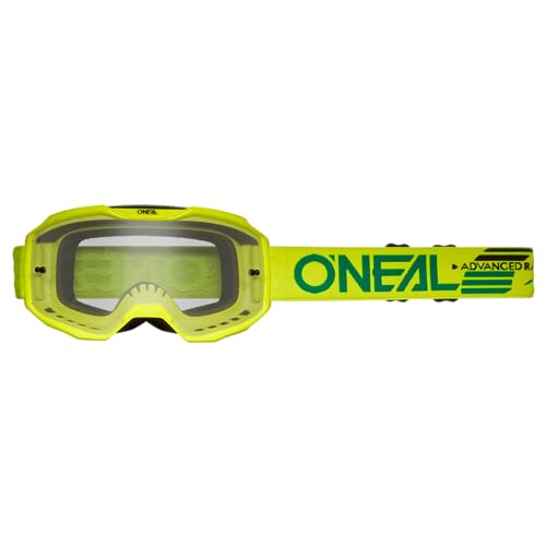 O'Neal | Gafa Bicicleta Y Motocross | Mx Mtb Dh Fr | Lente Resistente Agli Attacchi, 100% Protezione Uv | Gafa B-10 Solid V.24 | Unisex | Amarillo Flu