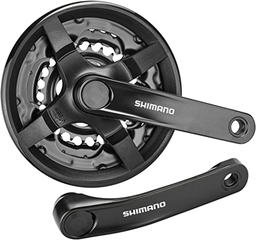 Shimano Fc-Ty301 - Pedaliera Per Mountain Bike, 6/7/8 Velocità, 42/34/24 Denti, Colore: Nero