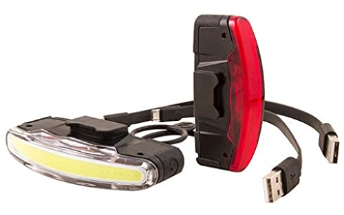 Spanninga Set Luci Anteriore Posteriore Arco Usb, Unisex Adulto, Nero, X