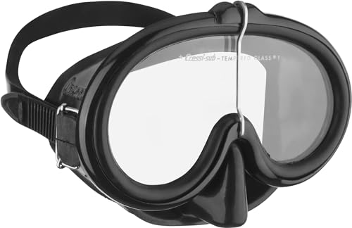 Cressi Pinocchio Maschera Subacquea, Unisex – Adulto, Nero