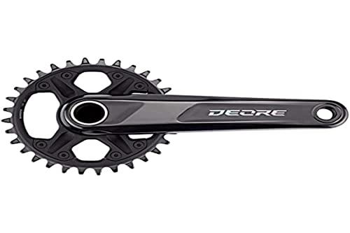 Shimano 4550170617493, Sl-M6100 Deore 1X12S Crankset 32 Teeth X 175Mm Black Unisex Adulto, Nero
