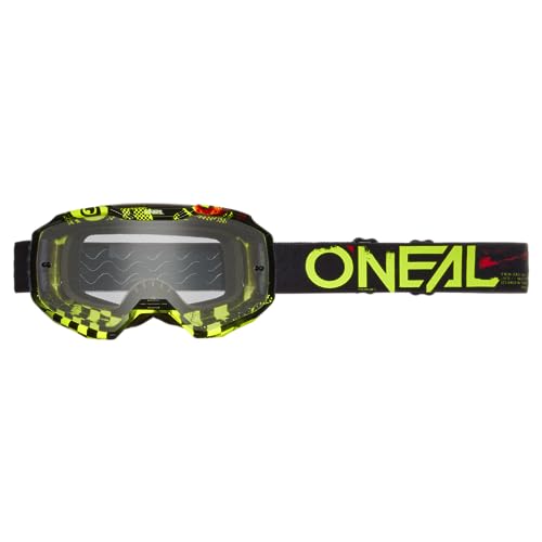 O'Neal | Gafa Bicicleta Y Motocross | Mx Mtb Dh Fr | Lente Resistente Agli Arañazos Con Revestimiento Antivaho, 100% Protezione Uv | Gafa B-10 Attack