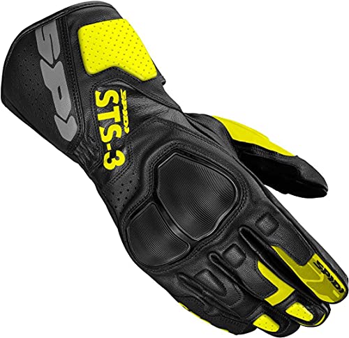 Spidi Sts-R3 Guanti Da Moto (Black/Yellow,Xl)