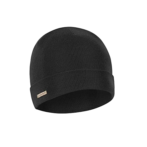 Helikon-Tex Winter Merino Beanie Cappello, Unisex Adulto, Nero, Taglia Unica