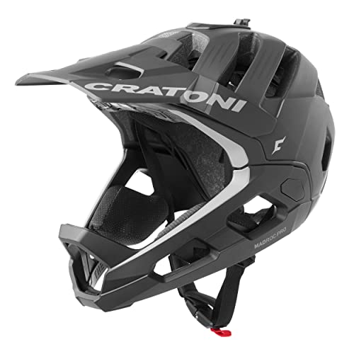 Cratoni Madroc Pro, Casco Unisex Adulto, Nero Opaco, S