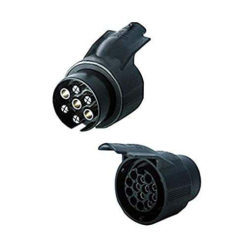 Peruzzo Pe 692, Adattatore Spina 7 Presa 13 Poli Unisex-Adult, Nero, Taglia Unica