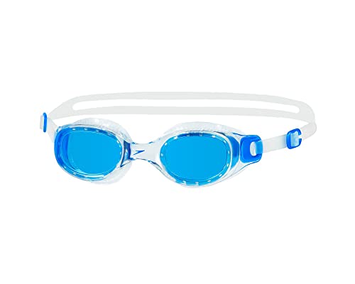 Speedo Unisex Adulto Futura Classic Occhialini, Clear/Blu, Taglia Unica