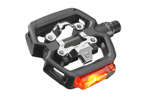 Look Cycle - Pedali Da Bici Geo Trekking Roc Vision - Pedali Ibridi Ultra Robusti In Alluminio - 1 Lato Automatico, 1 Lato Piatto - Illuminazione Agga