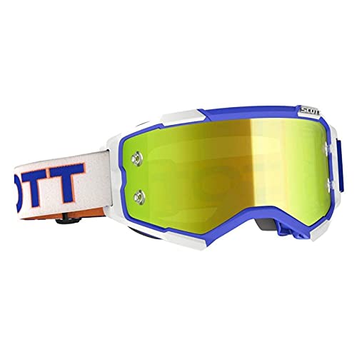 Scott Goggle Fury White/Blue Yel Chro Wks