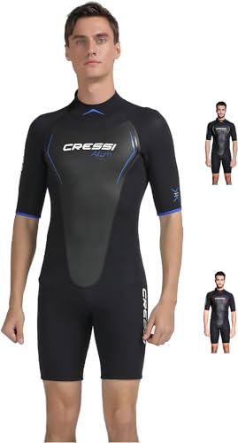 Cressi Altum Wetsuit 3 Mm - Muta Uomo, Multicolore (Nero/Blu), Xl