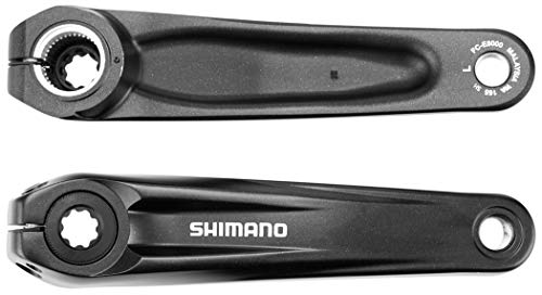 Shimano 4550170522162, Pair Of Cranks Fc-E8000 175Mm For E-Bike Black Unisex Adulto, Nero, 175 Mm