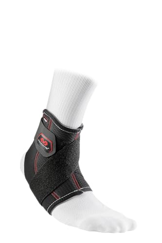 Mcdavid - Supporto Per Caviglia Con Laccio, Nero (Nero), L