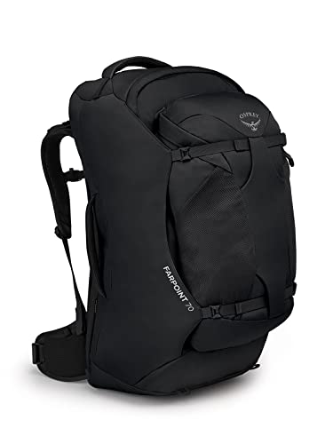 Osprey Europe Confezione Da Viaggio Farpoint 70 Da Uomo, Nero, Taglia Unica,