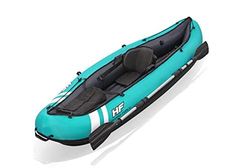 Bestway Hydro-Force Kayak Ventura 2,80 M X 86 Cm (Contenuto: 1 Kayak, 1 Pagaia, 1 Pompa Manuale, 2 Pinne Rimovibili, 1 Sedile, 1 Borsa Per Custodia, T