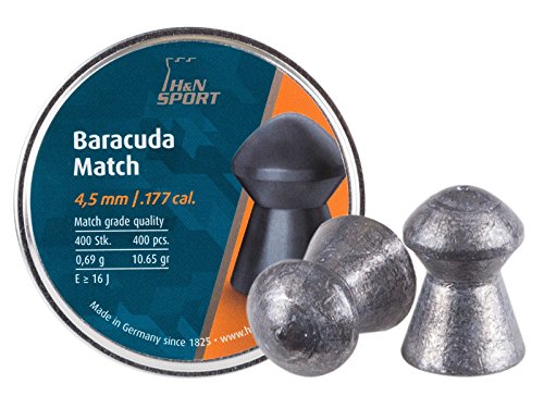 H&N Sport, H&N Diabolo Baracuda Match 4.50Mm 0.69G (400) Unisex Adulto, Vari, 4,50