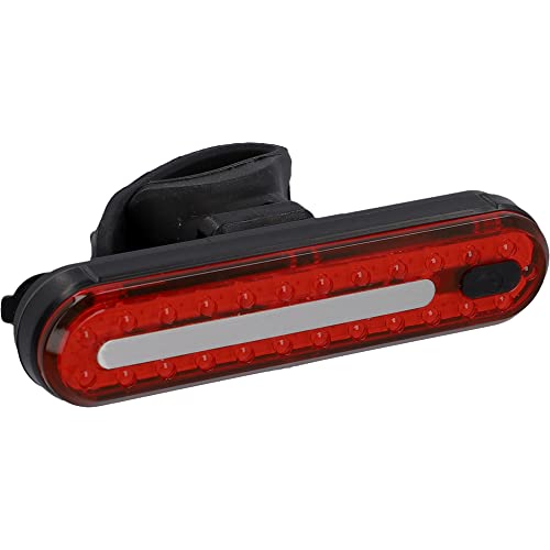 Fischer Rear, Luce Led Per Bicicletta Stop, 50 Led, Luce Posteriore Con Luce Del Freno, Con Batteria E Funzione Di Ricarica Usb, Protezione Dagli Spru
