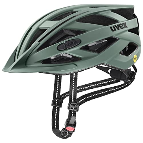Uvex City I-Vo Mips, Casco Da Città Leggero Unisex, Sistema Mips, Con Luce A Led Integrata, Moss Green Matt, 56-60 Cm