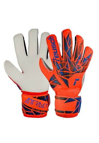 Reusch Attrakt Solid Junior - Guanti Da Portiere Per Bambini, Per Diverse Superfici Di Gioco