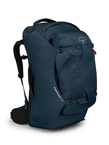 Osprey Europe Confezione Da Viaggio Farpoint 70 Da Uomo, Sordina Space Blue, Taglia Unica,