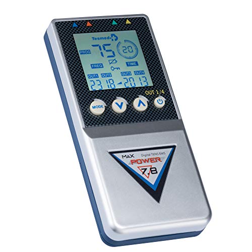 Tesmed Elettrostimolatore Muscolare Max 7.8 Power Con 8 Elettrodi- 125 Tipologie Di Trattamenti: Addominali, Potenziamento, Aumento Muscolare, Estetic