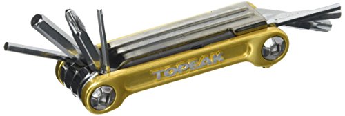 Topeak Faltwerkzeug Mini 9 Pro, Attrezzo Multiuso. Unisex-Adulto, Oro, 9 Tools
