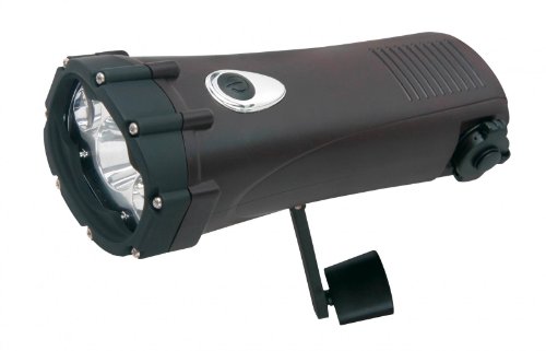 Powerplus Shark - Torcia A Manovella 1W Led