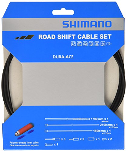Shimano Dura Ace, Set Cavi Cambio Anteriore + Posteriore, Nero