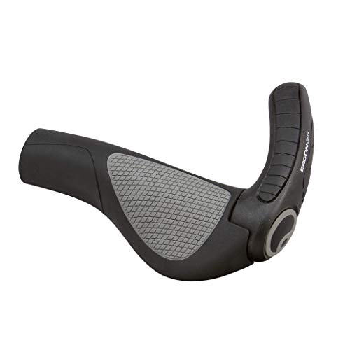 Ergon Gp3-L Manopole Per Manubrio Bicicletta, Nero, L