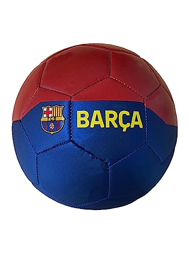Pallone Calcio Barcelona Ufficiale. Palla Calcio Blaugrana. Taglia Per Adulti E Bambini. Bicolore Rosso Blu (Misura 5 - Grande)